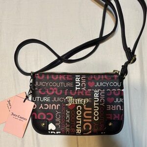 BNWT JUICY COUTURE PINK MULTI PULLOUT POUCH CROSSBODY PURSE